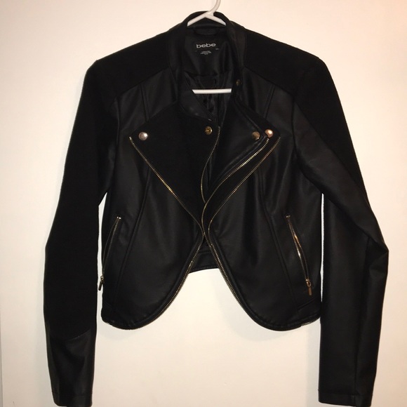 bebe Jackets & Blazers - Black Bebe Leather Jacket